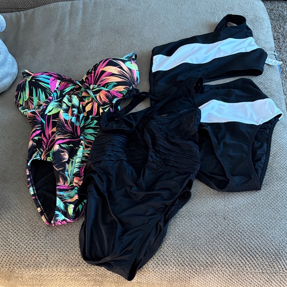 Three bathing suits